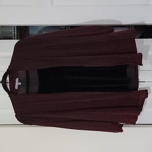 NY Collection Velvet Shell attached with black/red glitter jacket